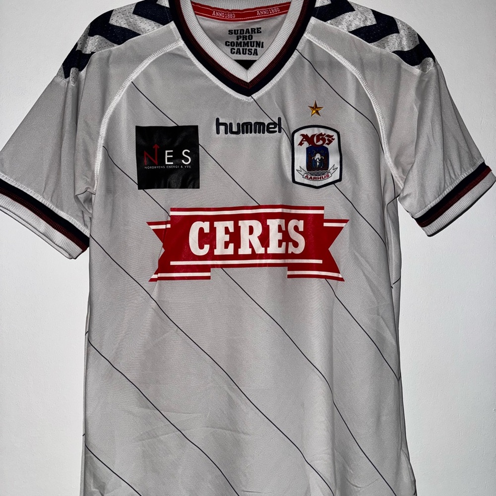 Hummel AGF Aarhus Away Soccer Jersey | Men's Small | Danish Superliga Authentic
